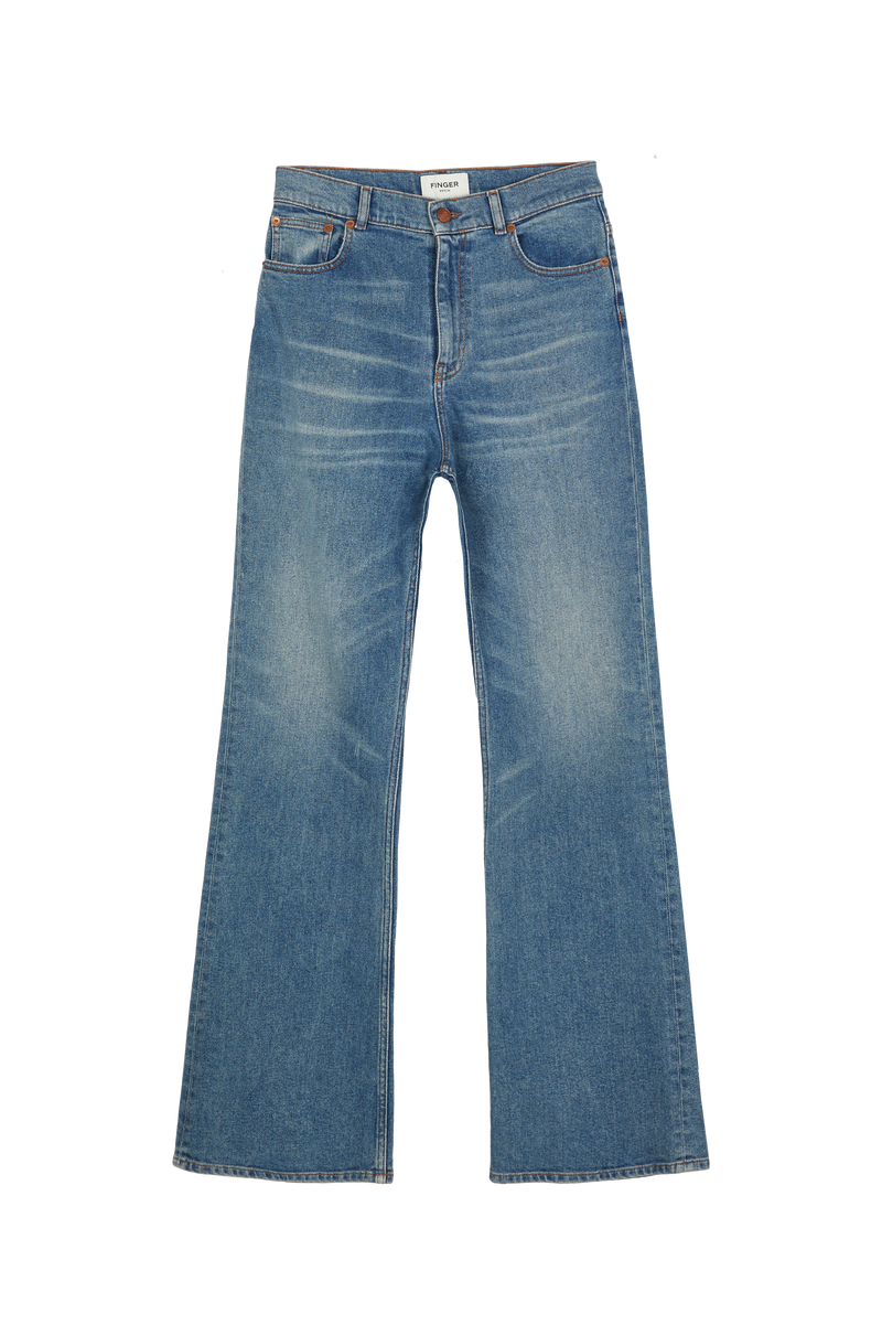 FIONA Light Dirty Blue Flare Fit Jeans Shop Now