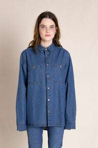 ENARA Denim blue - Long-sleeved shirt