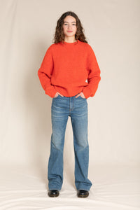 FIONA Bleu clair foncé - Jean flare
