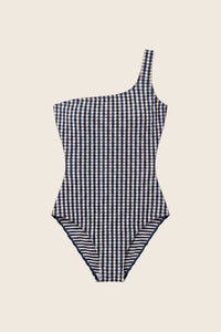 Maillot de Bain Asymétrique Sia Carreaux