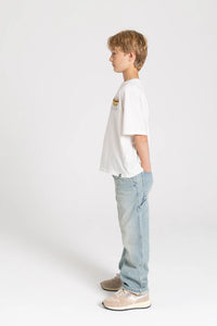 Pantalon baggy HAMMER Bleu sale délavé