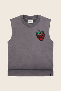 Clem organic cotton sleeveless sweatshirt