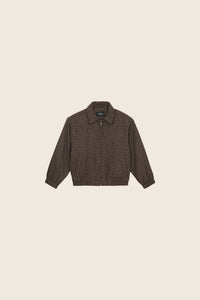 Veste Sage Pied-de-Poule Laine
