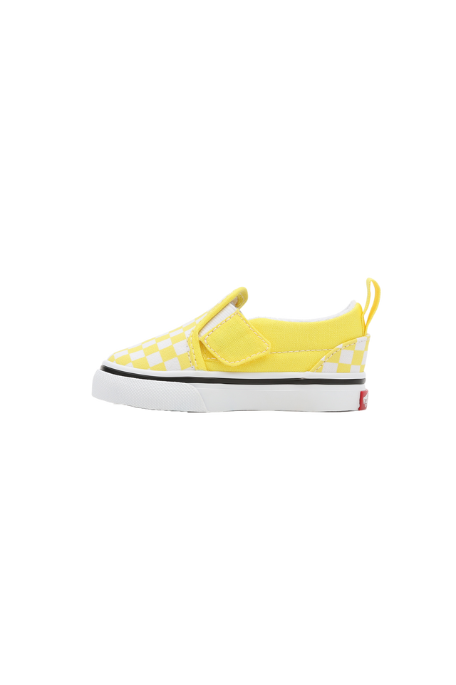 Vans slip on yellow top checkerboard
